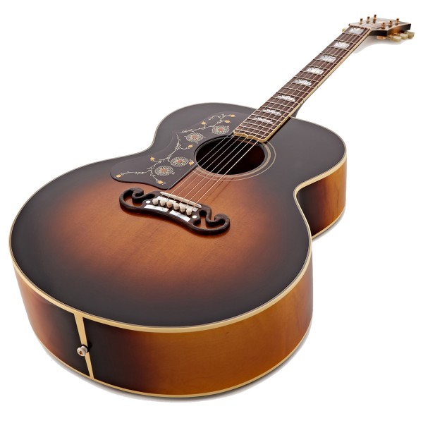 Gibson Acoustic 1957 SJ-200 Left-Handed Vintage Sunburst - body and neck