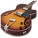 Hartwood Novella Hollowbody Guitar & Hard Case, Tobacco Sunburst