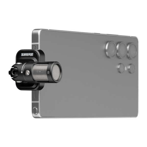 Shure MV88-USBC MOTIV Stereo Condenser Microphone for iPhone, iPod + iPad - Samsung Mounted 