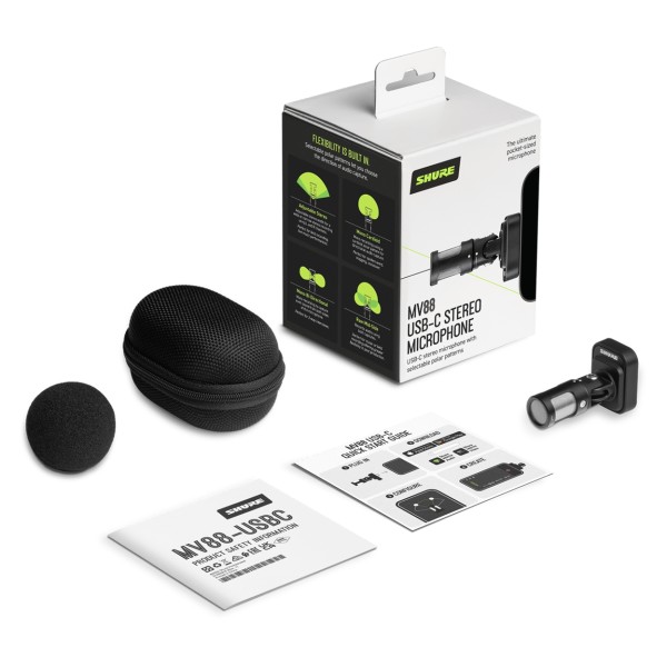 Shure MV88-USBC MOTIV Stereo Condenser Microphone for iPhone and