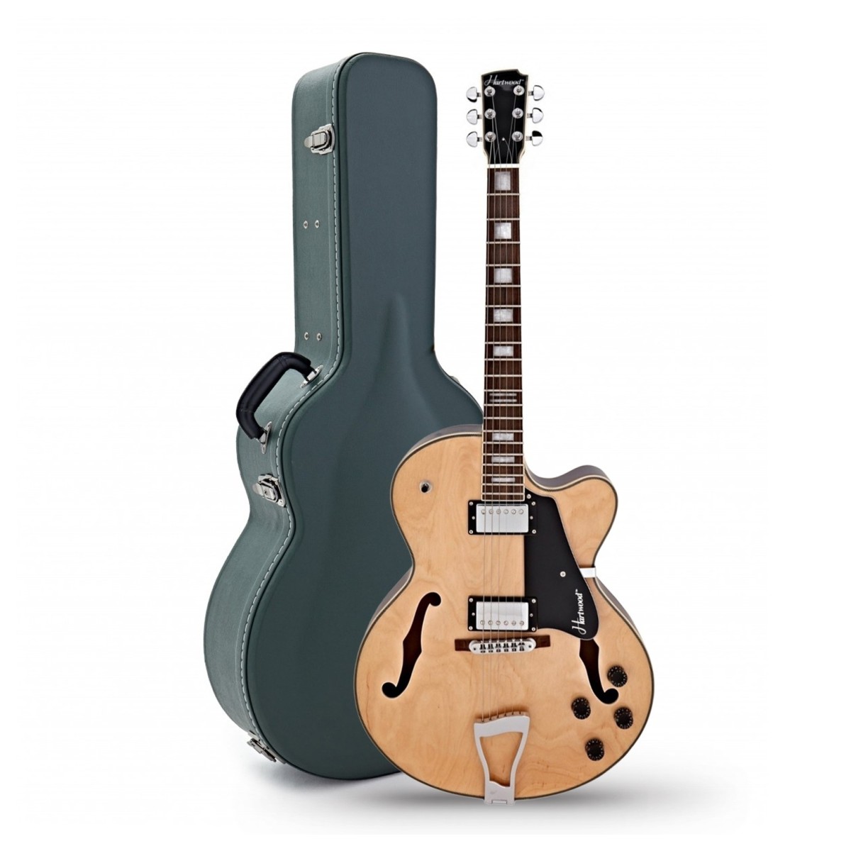 Click to view product details and reviews for Hartwood Novella Hollowbody Guitar Hard Case Natural.