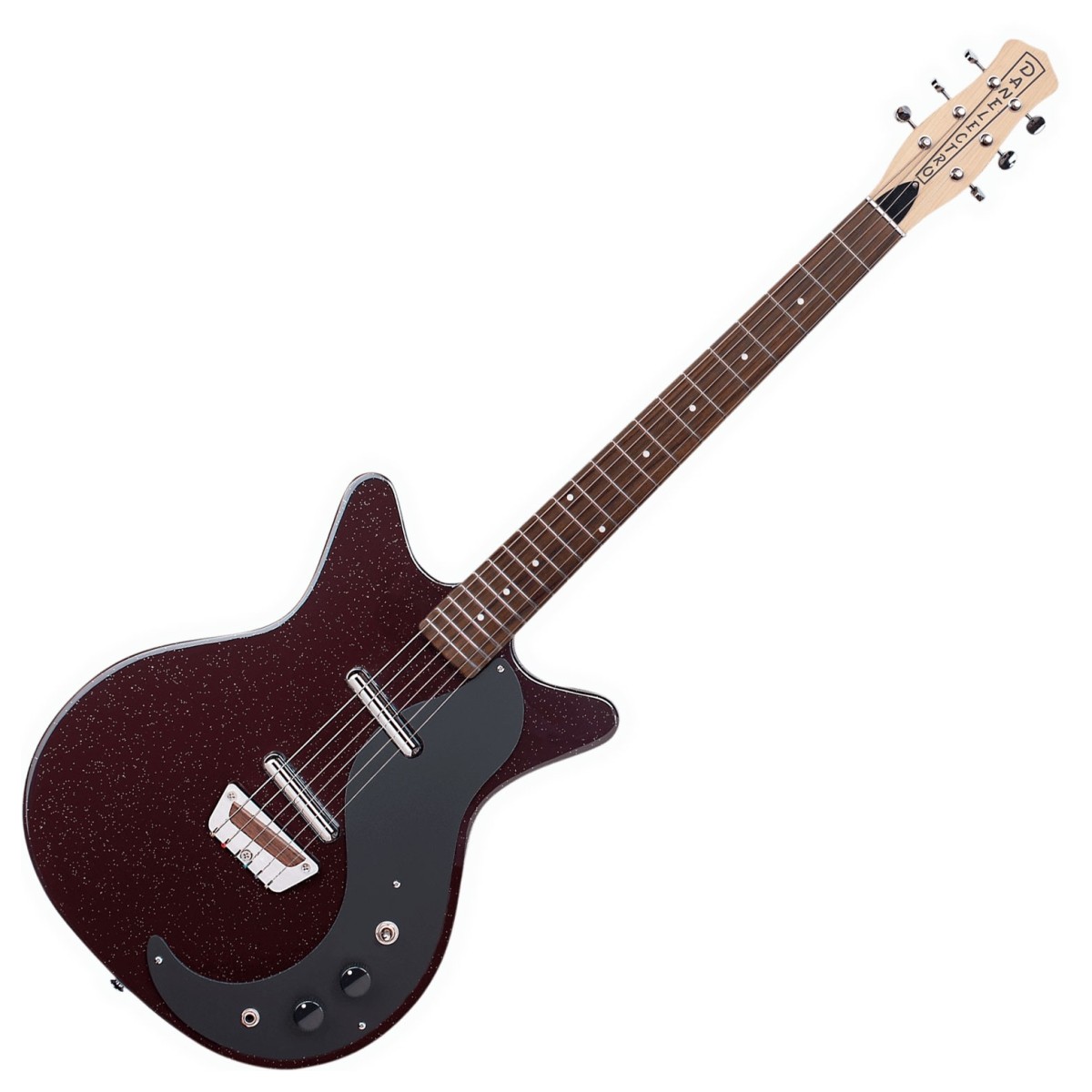 Danelectro Glitter 59 Maroon/Silver Glitter