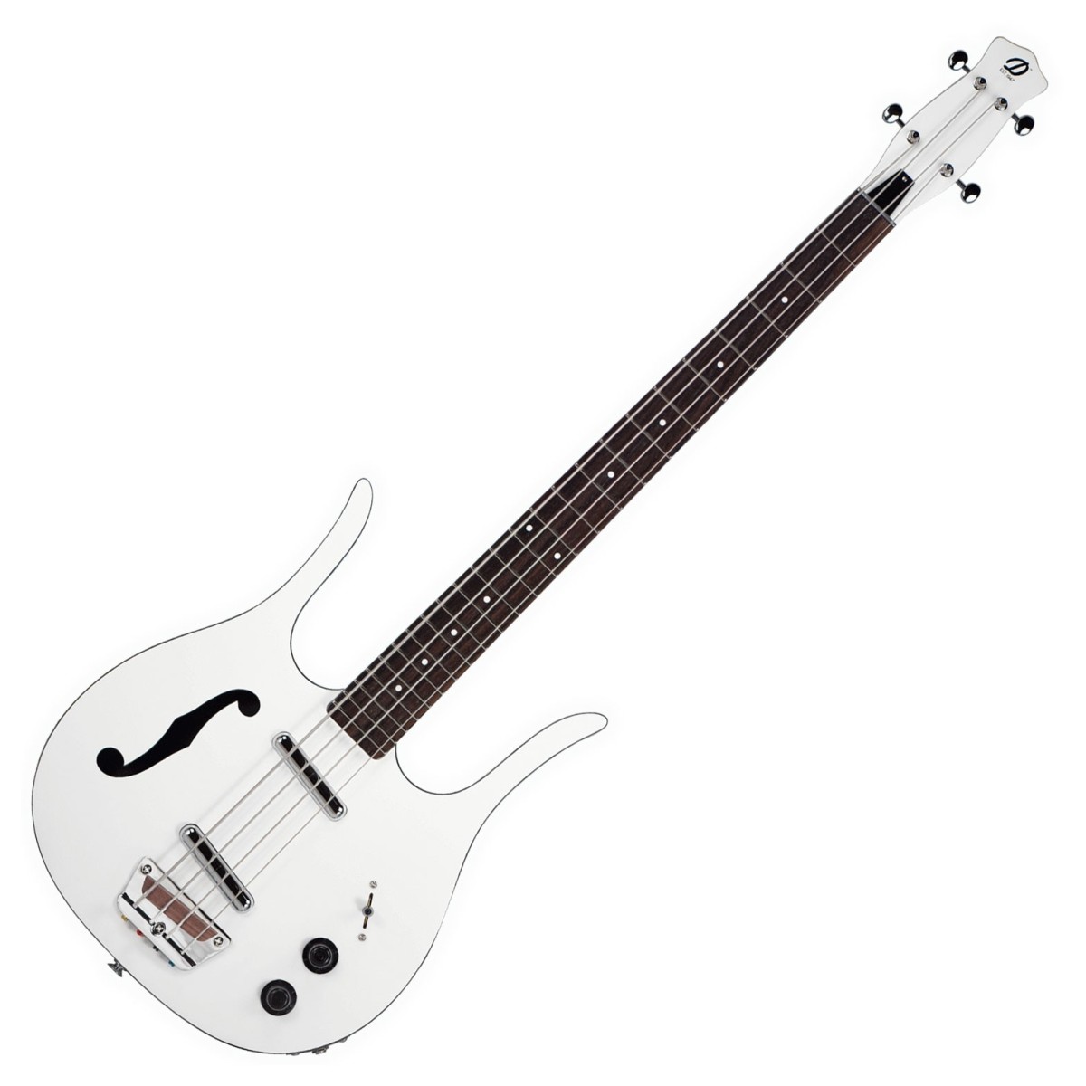 Danelectro Red Hot Longhorn Bass White