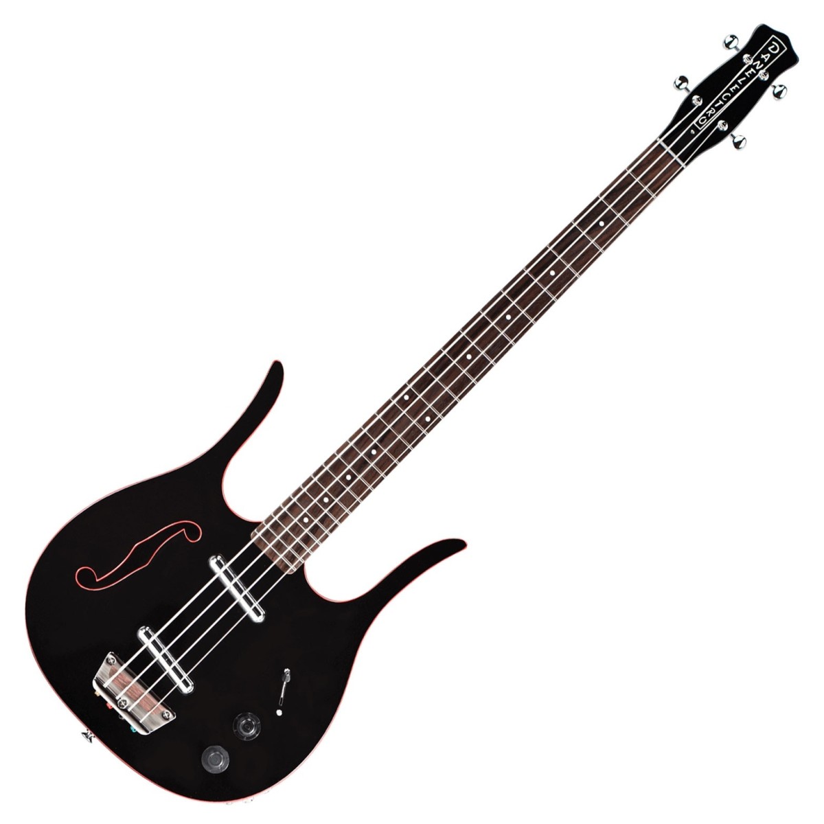 Danelectro Red Hot Longhorn Bass Black Red
