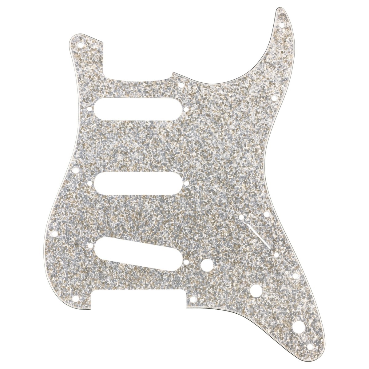 Fender Hybrid Glass/Glitter Stratocaster S/S/S Pickguard Silver Sparkle