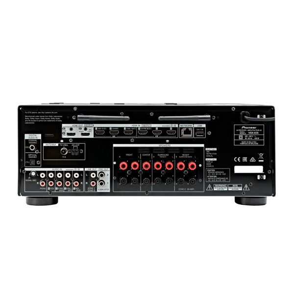Pioneer VSX-935 7.2 Channel Smart AV Receiver, Black uk rear 