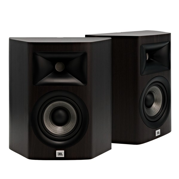 JBL Studio 610 On-Wall Surround Sound Speakers (Pair), Dark Wood main 