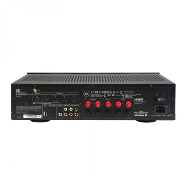 JBL MA310 5.2 Channel 4K AV Receiver, Black rear 