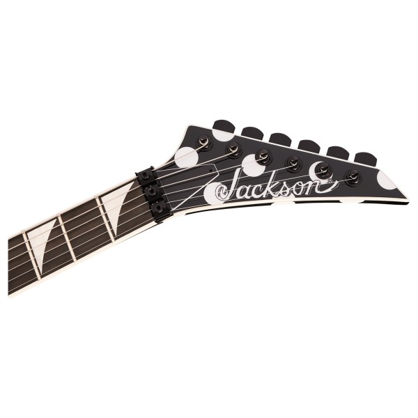 Jackson Pro Plus Signature Phil Demmel King V KV EB, Polka Dot - headstock 