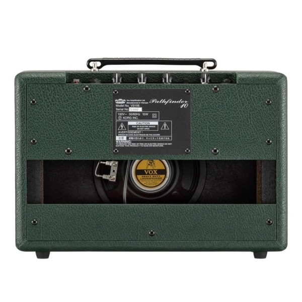 Vox Pathfinder 10 Combo Amp, British Racing Green - back