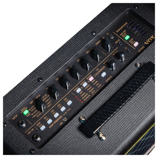 Vox VT20X Combo Amp, Classic Blue - control panel