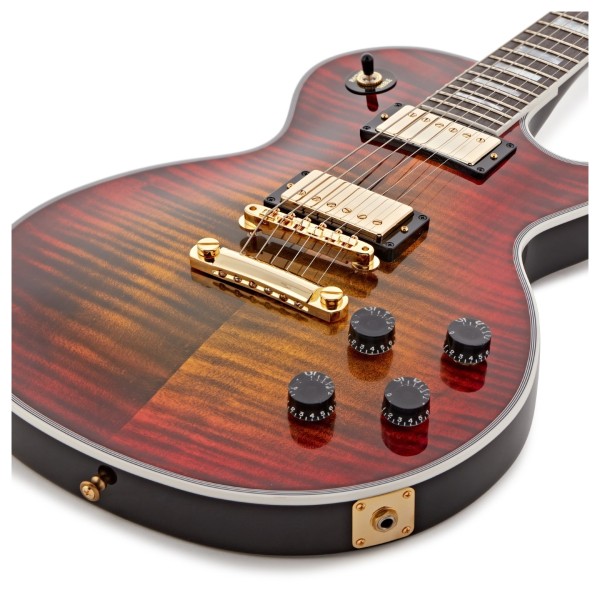 Gibson Custom Les Paul Axcess Custom Figured Top, Bengal Burst #CS502759 - body