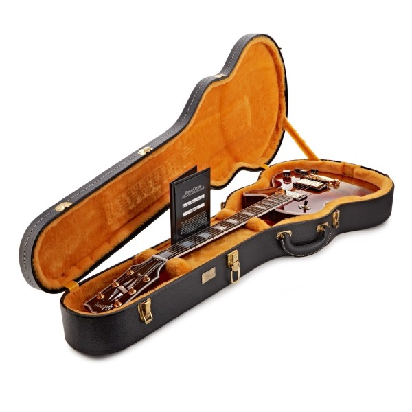 Gibson Custom Les Paul Axcess Custom Figured Top, Bengal Burst #CS502759 - guitar in case