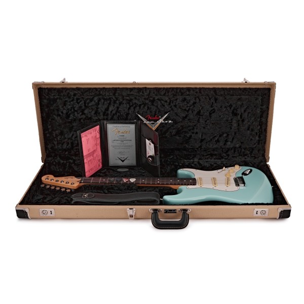Fender Custom Shop Jeff Beck Strat, Surf Green #XN17196 - guitar in case