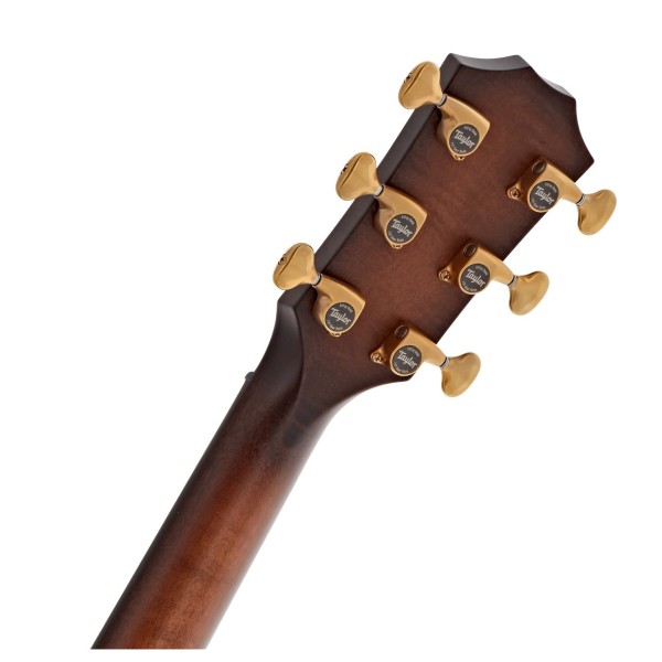 Taylor Builder's Edition 614ce, Wild Honey Burst - Nearly New - back of headstock