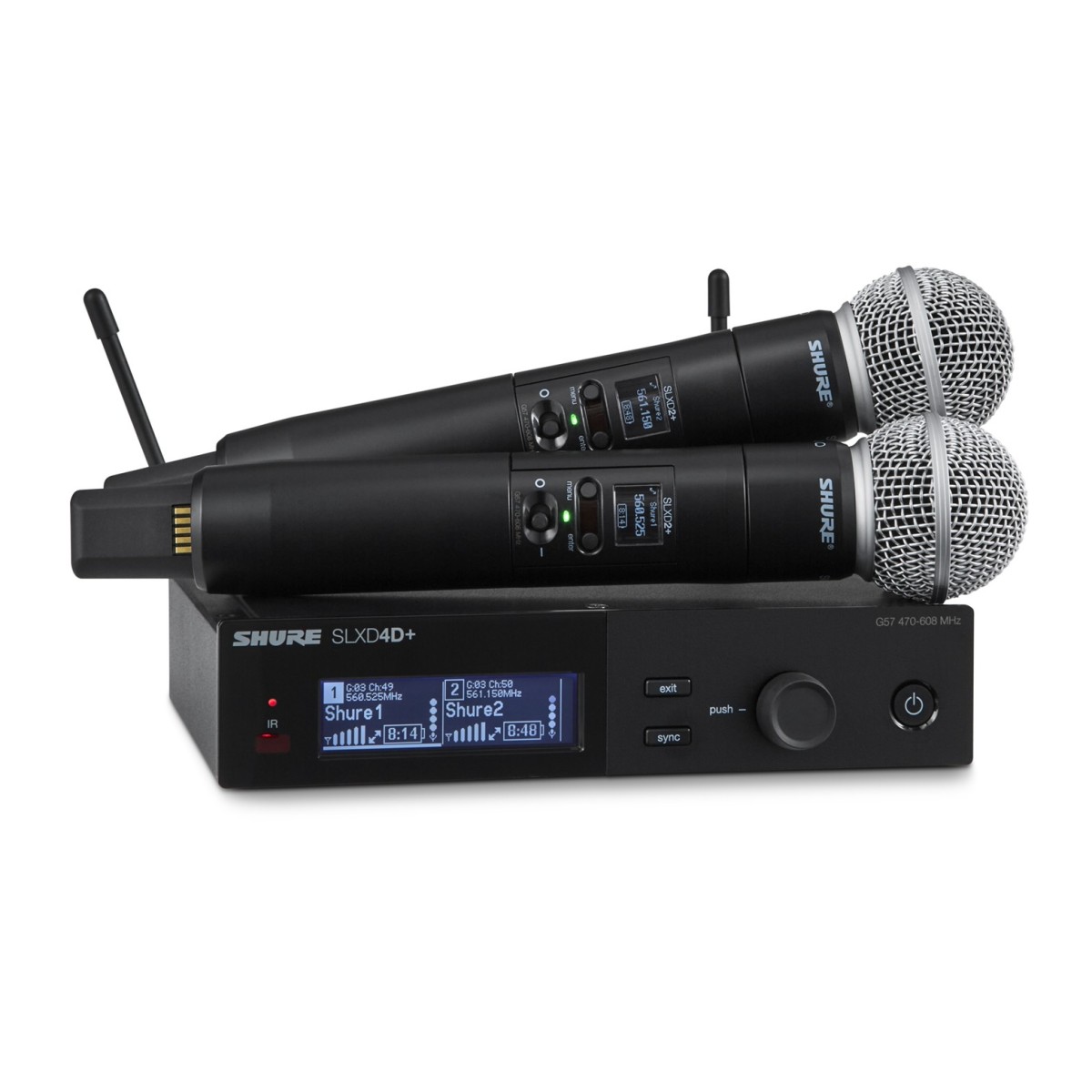 Click to view product details and reviews for Shure Slxd Dual Wireless Handheld Microphone System With Sm58 S50.