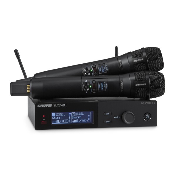 Shure SLXD+ Dual Wireless Handheld Microphone System with Nexadyne NXN8/C, S50