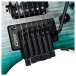 Cort Space G6TR Headless Guitar, Semi Gloss Lagoon - bridge