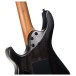 Cort Space G6TR Headless Guitar, Semi Gloss Lagoon - neck joint