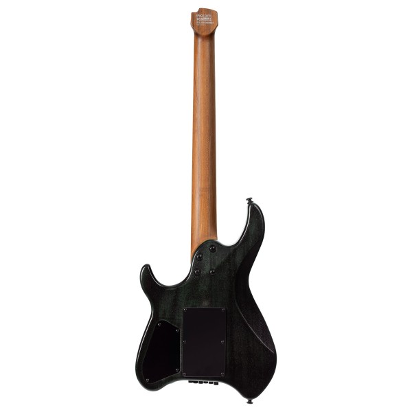 Cort Space G6TR Headless Guitar, Semi Gloss Lagoon - back
