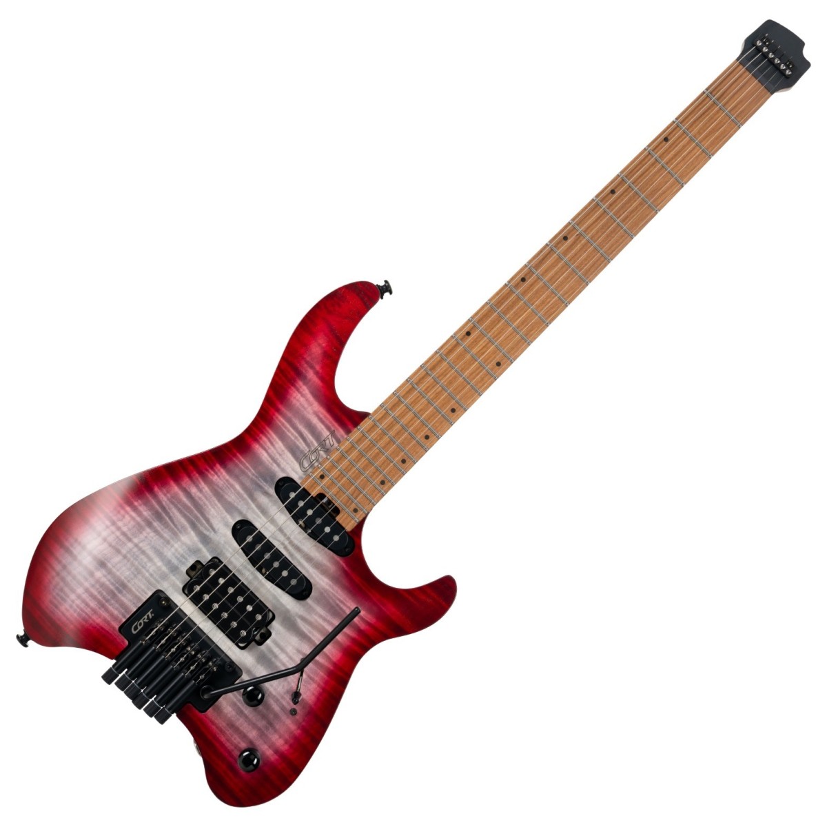 Click to view product details and reviews for Cort Space G6ms Headless Guitar Semi Gloss Lava.