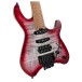 Cort Space G6MS Headless Guitar, Semi Gloss Lava - body