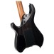 Cort Space G6MS Headless Guitar, Semi Gloss Lava - neck joint