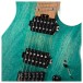 Cort Space G6MS Headless Multiscale Guitar, Semi Gloss Turquoise - pickups