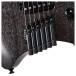 Cort Space G6MS Headless Multiscale Guitar, Semi Gloss Trans Black - bridge
