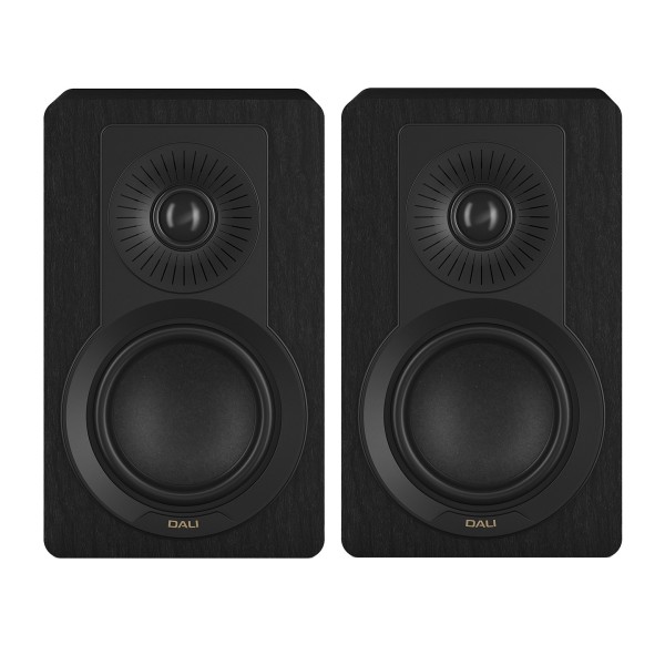 DALI Kupid Bookshelf Speaker (Pair), Black Ash - front 