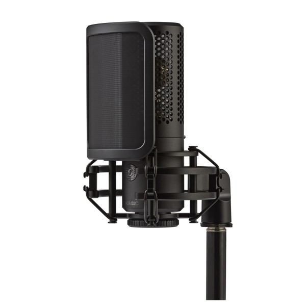 Shure KSM32C Large Diaphragm Condenser Microphone - Stand Mounted with Pop Filter