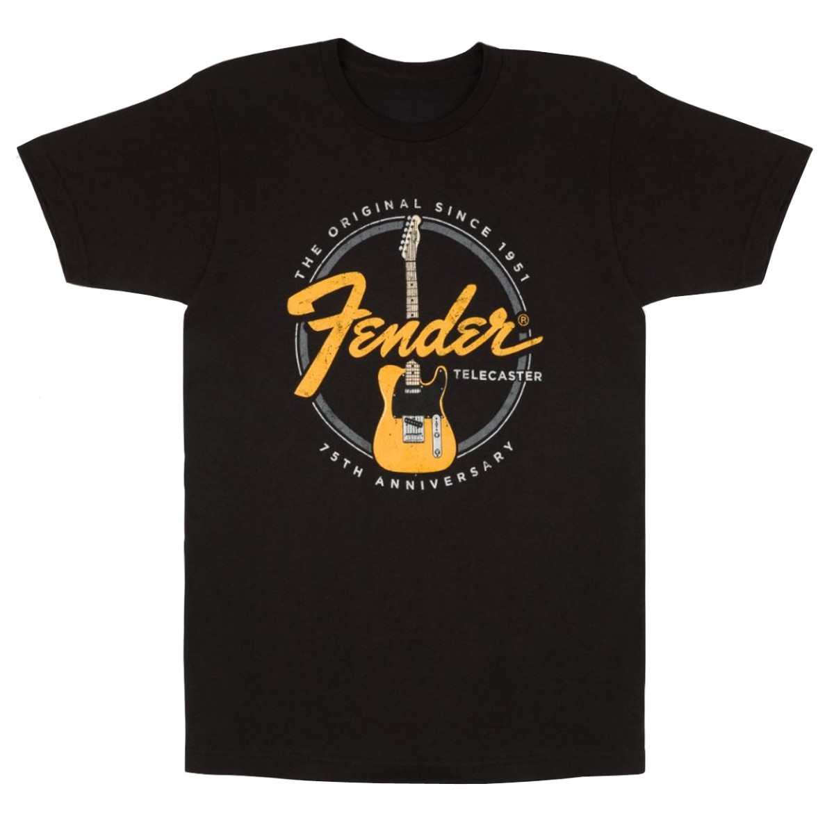 Fender Telecaster 75th Tele Tee Vintage Black XL
