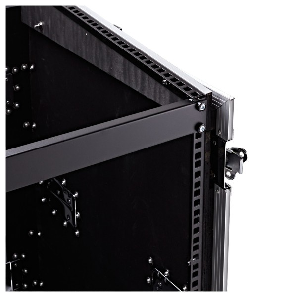 Trojan Pro 16U Heavy-Duty Wheeled Mixer Rack Flight Case