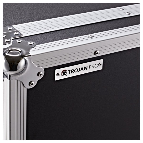 Trojan Pro 16U Heavy-Duty Wheeled Mixer Rack Flight Case