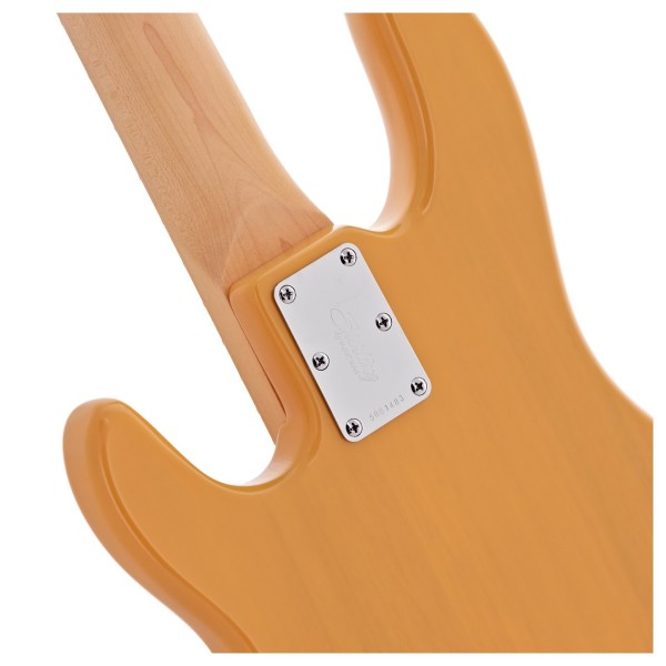 Sterling StingRay Classic RAY25 Bass, Butterscotch - neck joint