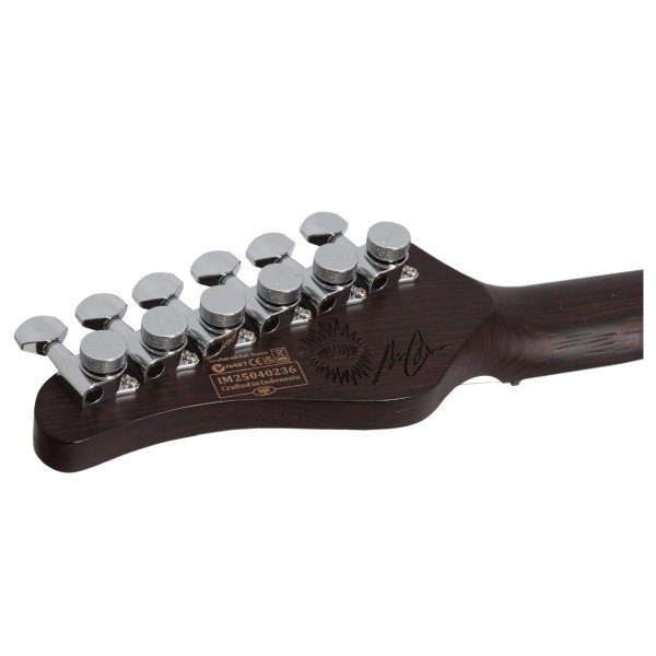 Schecter Nick Johnston Traditional, Atomic Mercury - back of headstock