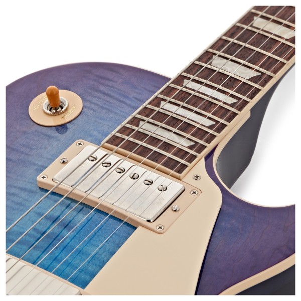 Gibson Les Paul Standard 60s Figured Top, Blueberry Burst #226150080 - upper frets