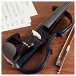 Electric Violin by Gear4music, Navy Blue