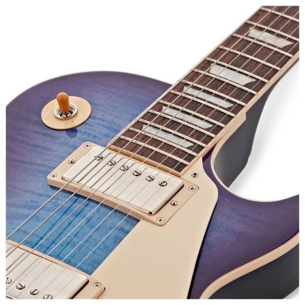 Gibson Les Paul Standard 60s Figured Top, Blueberry Burst #226150082 - upper frets