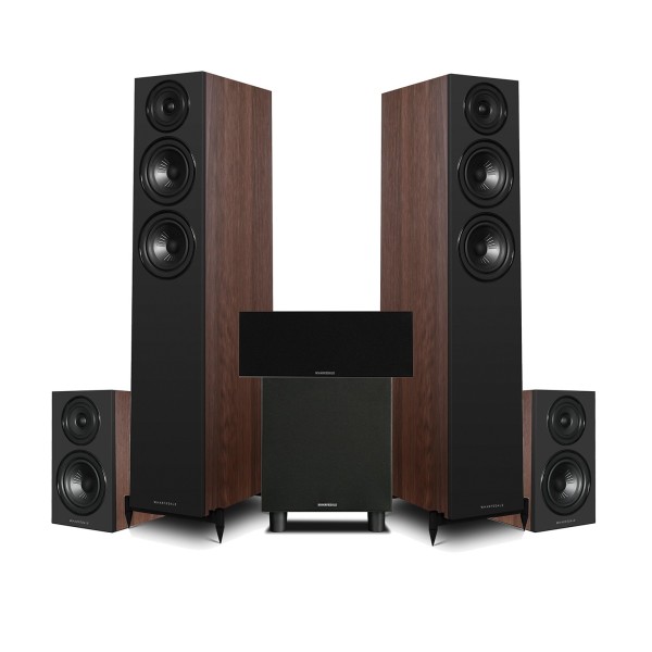 Wharfedale Diamond 12.3i 5.1 Home Cinema Speaker Package, Walnut - main 