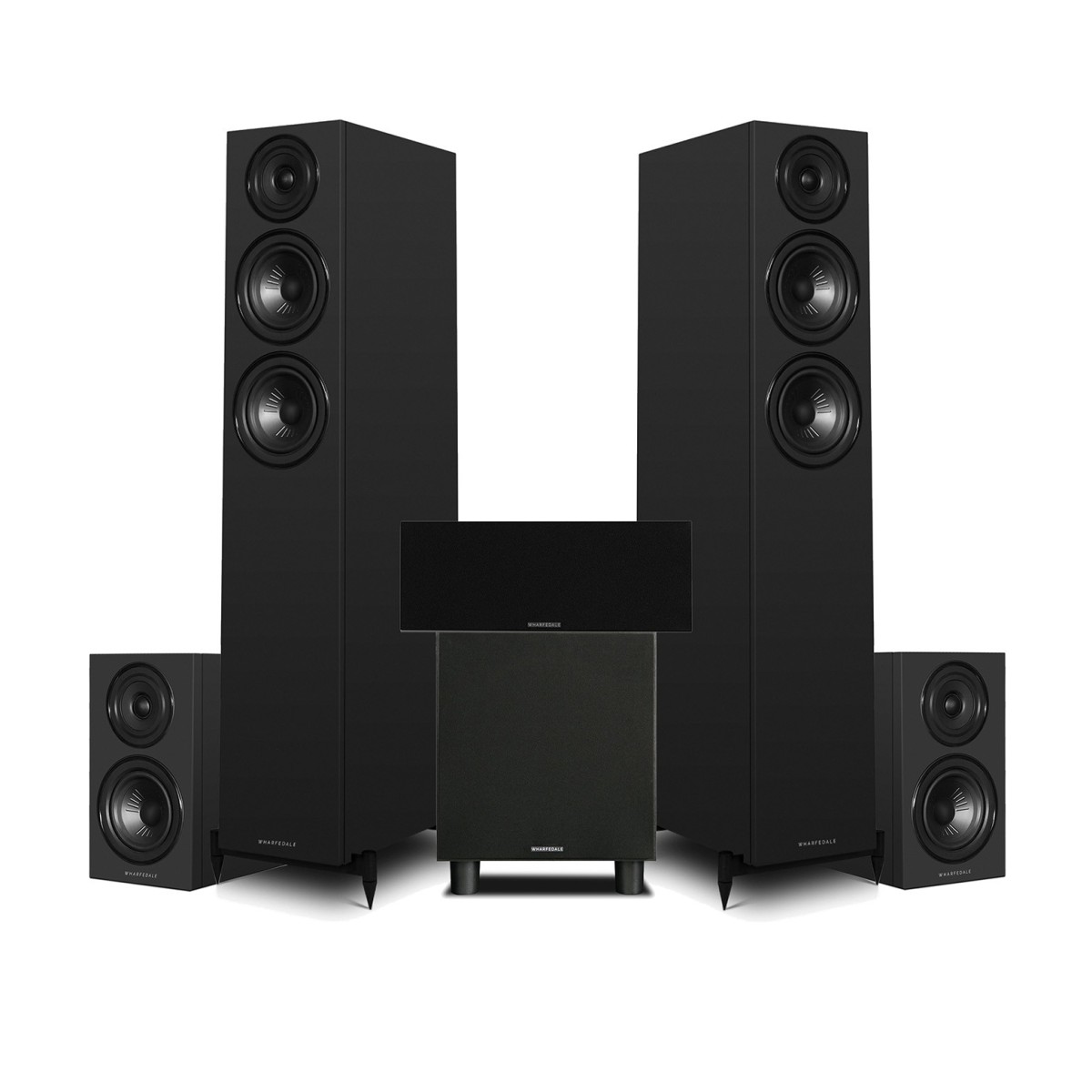 Wharfedale Diamond 12.3i 5.1 Home Cinema Speaker Package Black