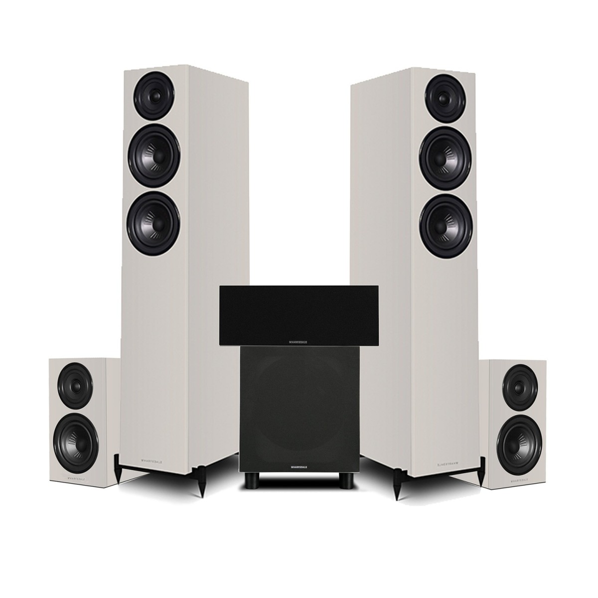 Wharfedale Diamond 12.3i 5.1 Home Cinema Speaker Package Grey