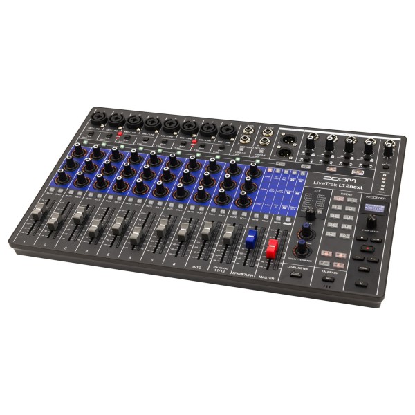 LiveTrak L12next Digital Mixer - Angled