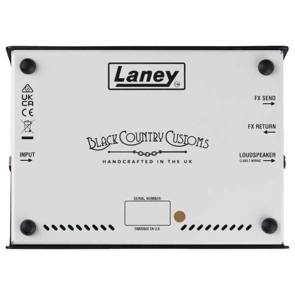 Laney Black Country Customs Billy Corgan SUPERGRACE 60W Amp Pedal - underside