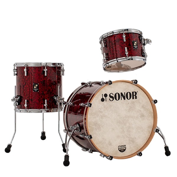 Sonor Momentum 20" 3pc Maple Shell Pack, Red Pearl