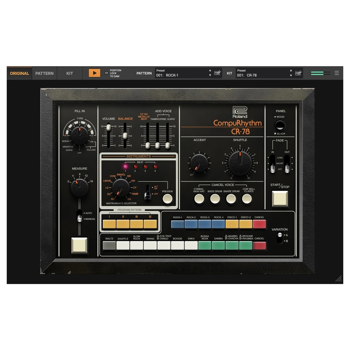 Roland CR-78 Virtual Instrument