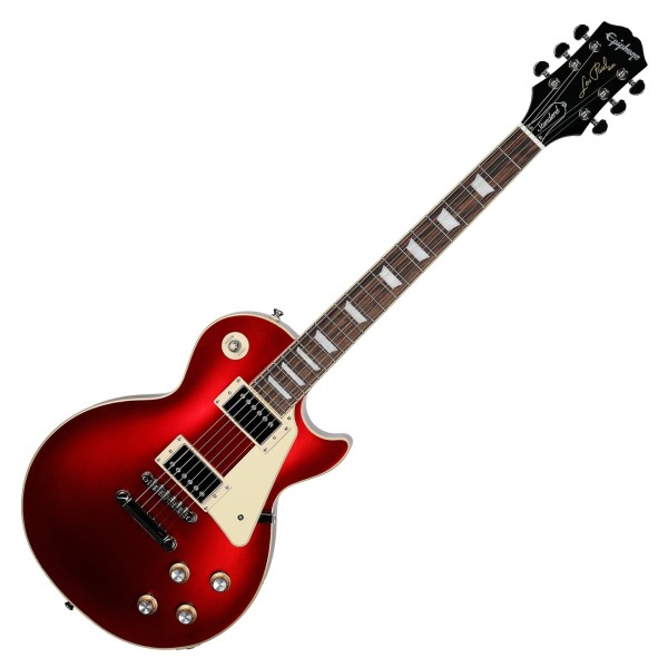 Epiphone Les Paul Standard 60s, Candy Red Metallic - Angled