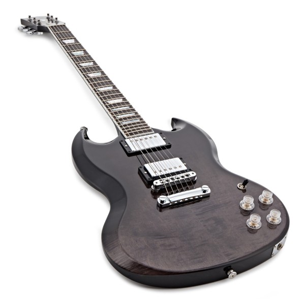 Gibson SG Modern, Trans Black Fade #219250154 - angled shot