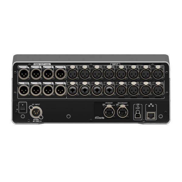 Yamaha DM3 16-Channel Digital Mixer with Dante - Rear