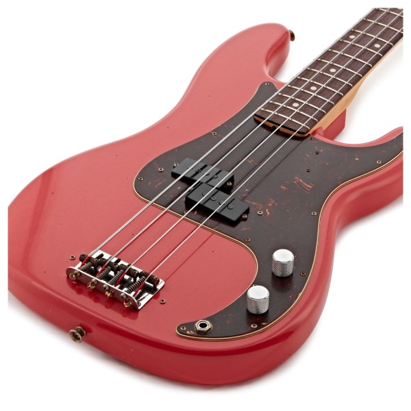 Fender Custom Shop Pino Palladino Precision Bass, Fiesta Red over Desert Sand